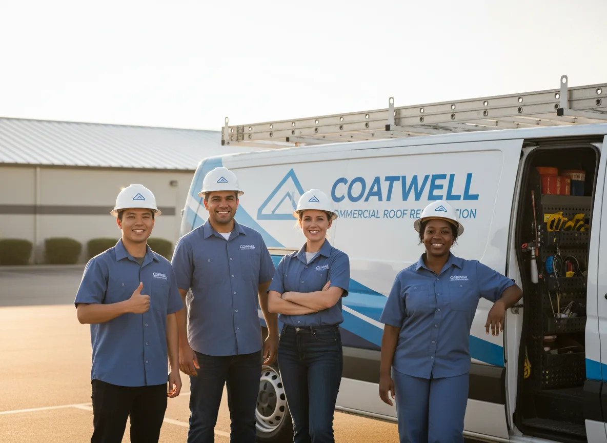 Commercial roof coating company in Danube, MN